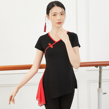 Costum de dans pentru square dance, Top feminin din modal, Viscoză 95,5% / Spandex 4,5%, Căptușeală modal, Potrivit pentru vară/primăvară/toamnă