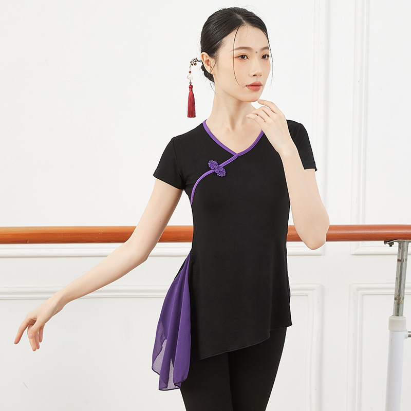 Costum de dans pentru square dance, Top feminin din modal, Viscoză 95,5% / Spandex 4,5%, Căptușeală modal, Potrivit pentru vară/primăvară/toamnă