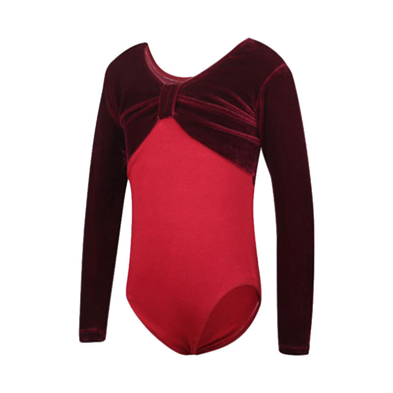 Costum modern de dans pentru fete - țesătură catifea, acrilic 80%, căptușeală 85% acrilic cu amestec de bumbac, potrivit pentru toate sezoanele, pentru balet și dans popular pe scenă