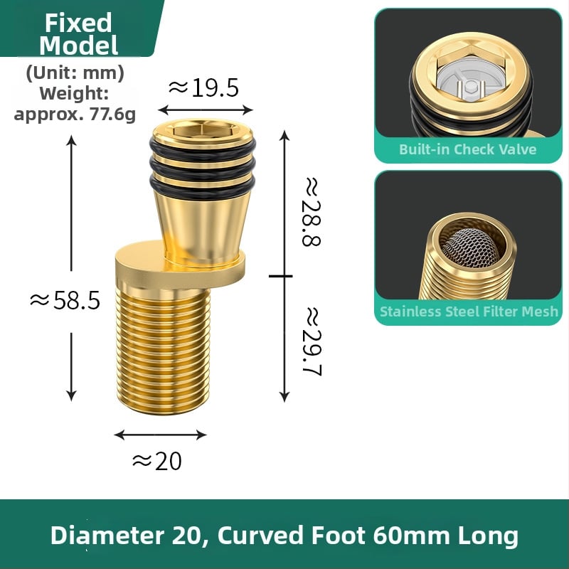 Accesoriu pentru duș din cupru, articulație înclinată, rotire, stil lux