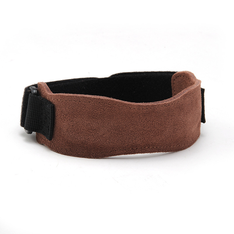 Orteză de genunchi din piele pentru alergare, absorbție a șocurilor, reglabilă, protecție universală pentru bărbați și femei