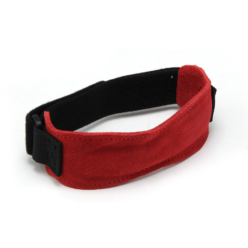 Orteză de genunchi din piele pentru alergare, absorbție a șocurilor, reglabilă, protecție universală pentru bărbați și femei