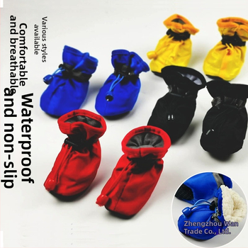 Pantofi pentru câini din cauciuc, anti-derapare, impermeabili, utilizare universală, brand A cabbage pet, păstrează căldura