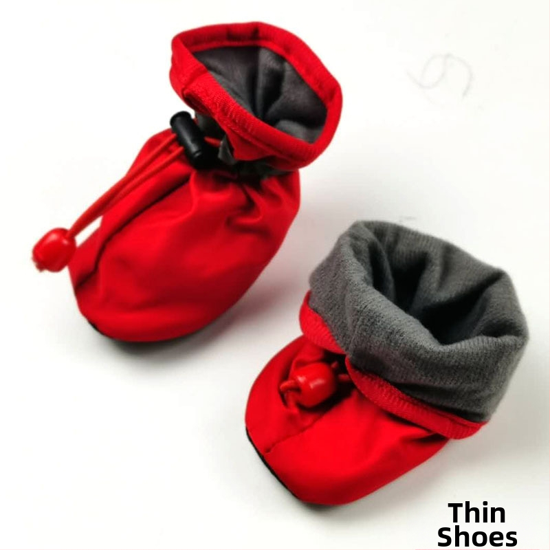 Pantofi pentru câini din cauciuc, anti-derapare, impermeabili, utilizare universală, brand A cabbage pet, păstrează căldura