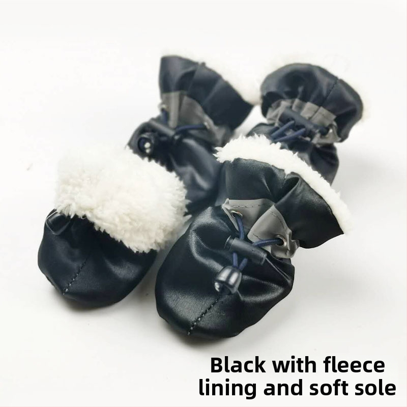 Pantofi pentru câini din cauciuc, anti-derapare, impermeabili, utilizare universală, brand A cabbage pet, păstrează căldura