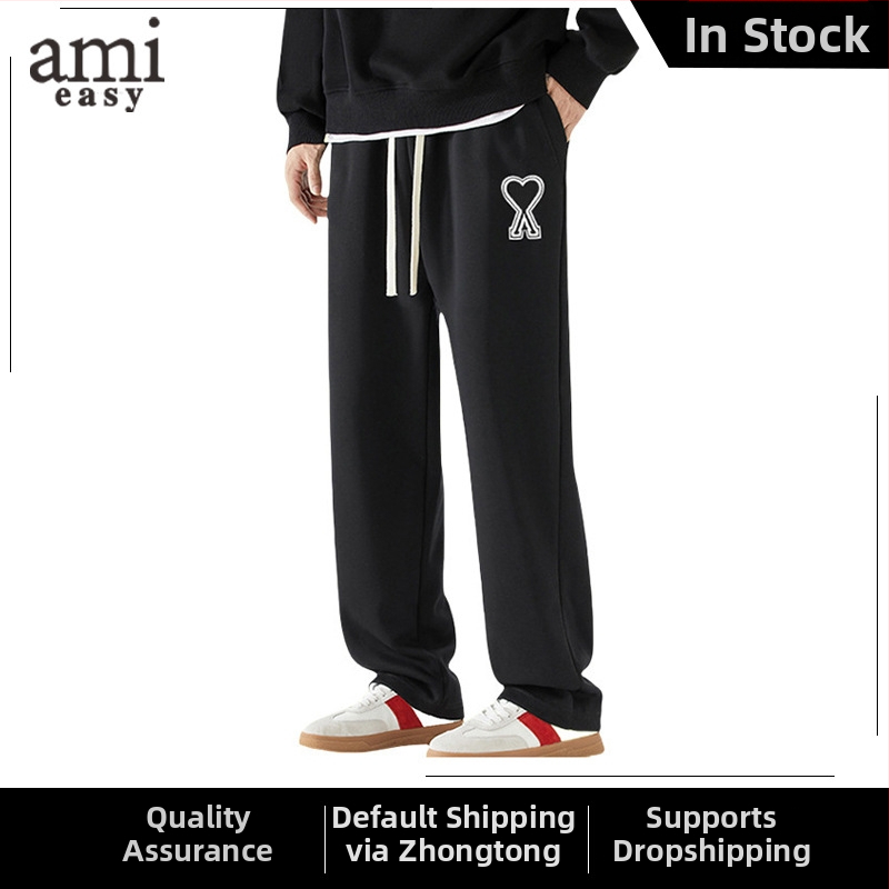 Pantaloni casual pentru bărbați, croială dreaptă, țesătură din bumbac cu dungi, croială lejeră (toamnă, talie medie, închidere cu șnur, bumbac, dungă)