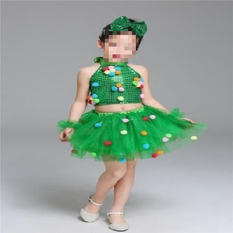 Set de costume de dans pentru copii: fustă tul cu paiete pentru fete și costum pentru băieți; material: fibră acrilică; sezon: vară 2022; ocazia: dansul burii