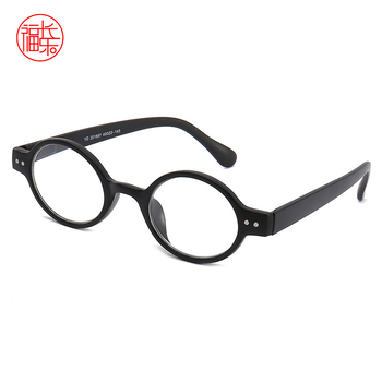Naočale za čitanje s asfernim lećama od smole, okvir od PC-a, stil okruglog okvira, ovalna kutija, retro književno-umjetnički stil