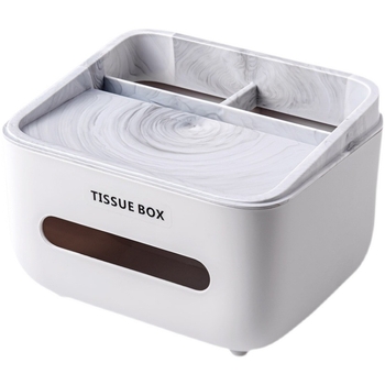 Cutie de șervețele multifuncțională cu spațiu pentru telecomandă, din plastic, certificat CE, model M8BdWAC5 (material: plastic; certificare: CE; cod produs: M8BdWAC5)