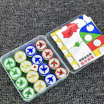 Set multiplu de jocuri de masă: șah chinezesc, Gomoku, Flying Chess și Jungle Chess pentru dezvoltarea cognitivă și interacțiunea părinte-copil • Material: plastic • Vârstă: 15–35 • Clasificare: Go