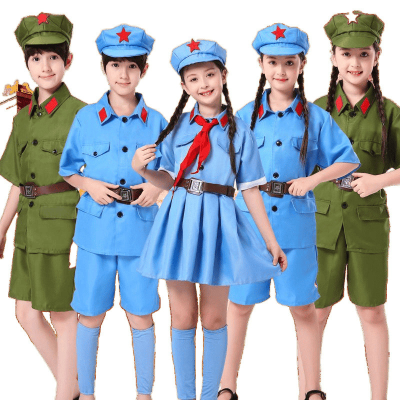 Costum de reprezentație în stil militar, unisex, pentru bărbați și femei, țesătură poliester, conținut poliester 90–95%, lansare vară 2022, potrivit pentru dansul burții