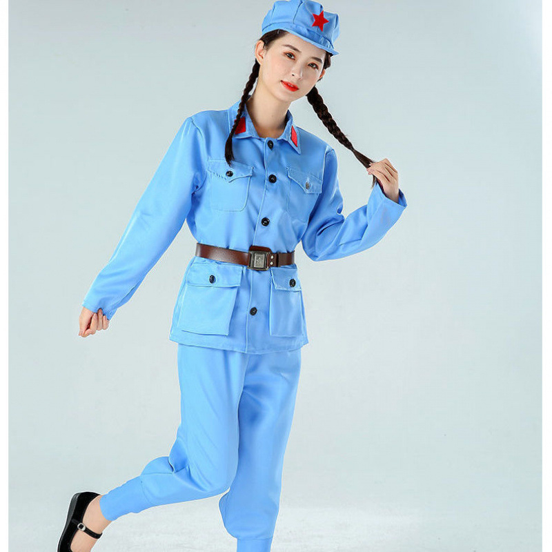 Costum de reprezentație în stil militar, unisex, pentru bărbați și femei, țesătură poliester, conținut poliester 90–95%, lansare vară 2022, potrivit pentru dansul burții