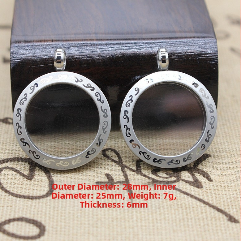 Oceľový prívesok s ochranným obalom, Nový čínsky štýl, Spracovanie: elektroplating a tlakové liatie, Meď umelecká technika