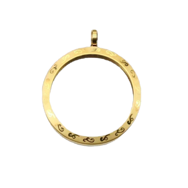 Pandantiv din oțel cu carcasă protectoare, stil Nou Chinezesc, prelucrare: electroplacare și turnare sub presiune, artă din cupru