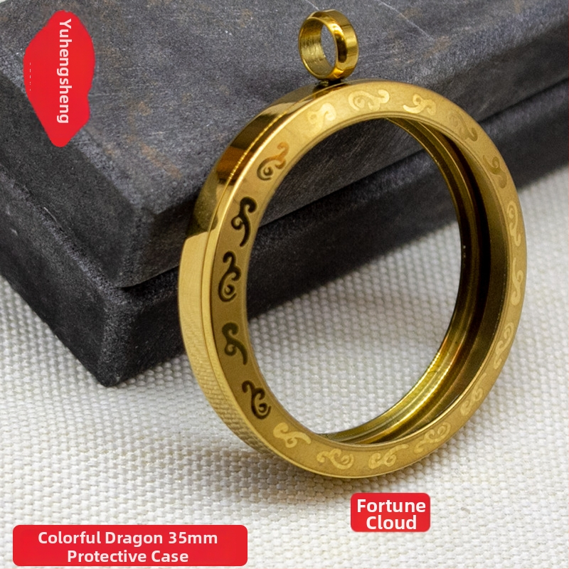 Oceľový prívesok s ochranným obalom, Nový čínsky štýl, Spracovanie: elektroplating a tlakové liatie, Meď umelecká technika