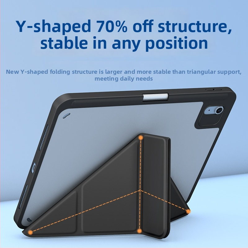Ochranné puzdro na iPad, akrylové, dva v jednom, obchodný štýl, podpora režimu spánku, proti pádu, kompatibilné s Apple iPad s čipom A16