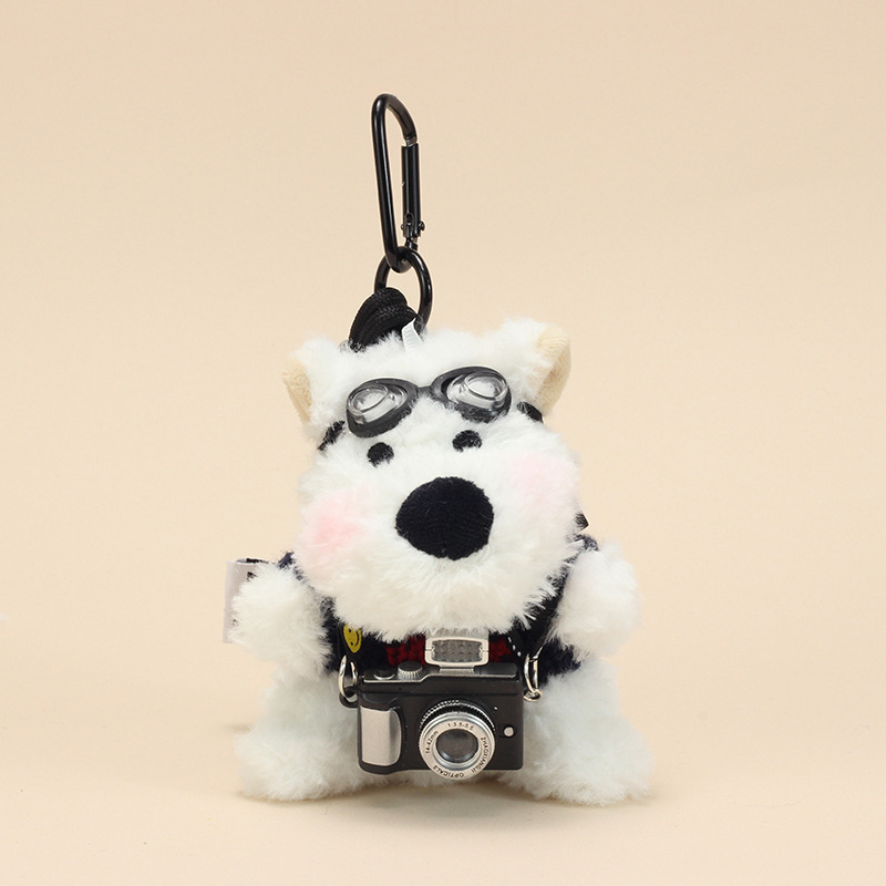 Pandantiv pluș West Highland – Cățeluș păpușă, Umplutură PP bumbac, Blană scurtă, Pentru vârsta 15–35 ani, Origine Guangdong