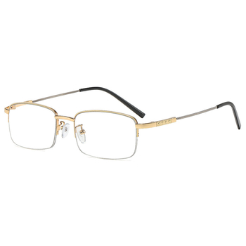 Naočale za čitanje s zaštitom od plavog svjetla, poluokvirne kvadratne okvire, PC leće, za starije osobe