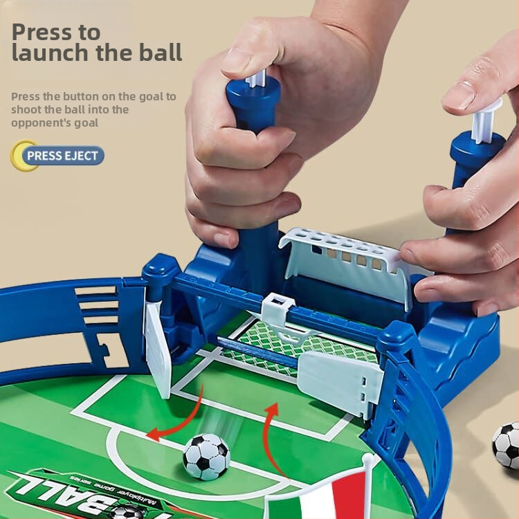 Joc de fotbal la masă pentru doi — jucărie educativă interactivă pentru părinți și copii, din plastic, destinat 7–14 ani, greutate 0,32 kg