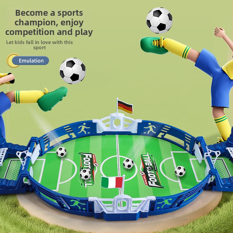 Joc de fotbal la masă pentru doi — jucărie educativă interactivă pentru părinți și copii, din plastic, destinat 7–14 ani, greutate 0,32 kg