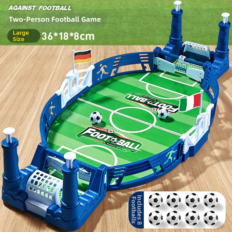 Joc de fotbal la masă pentru doi — jucărie educativă interactivă pentru părinți și copii, din plastic, destinat 7–14 ani, greutate 0,32 kg