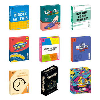 Ling cheng Joc de cărți pentru petreceri – joc de societate în cutie color, din carton; potrivit pentru 7–60 ani; dezvoltă coordonarea mână-ochi, abilități cognitive și senzoriale; stimulează interacțiunea părinte-copil