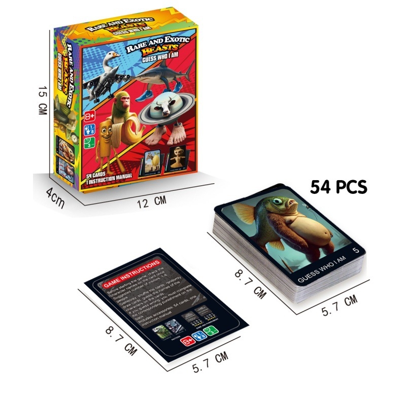 Ling cheng Joc de cărți pentru petreceri – joc de societate în cutie color, din carton; potrivit pentru 7–60 ani; dezvoltă coordonarea mână-ochi, abilități cognitive și senzoriale; stimulează interacțiunea părinte-copil