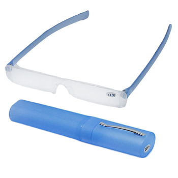 Bezokvirne naočale za čitanje, lagane, s integriranim držačem za olovku, leće i okvir od polikarbonata, universalno