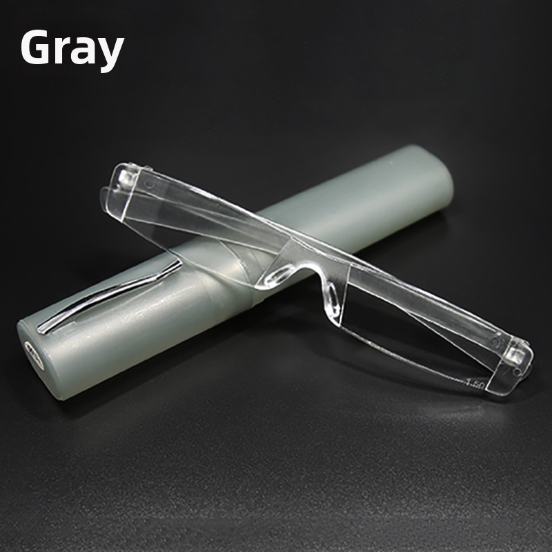 Bezokvirne naočale za čitanje, lagane, s integriranim držačem za olovku, leće i okvir od polikarbonata, universalno