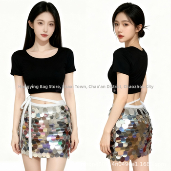 Kostým Belly Dance pre ženy – ozdobený perličkami a flitrami, Modal látka, Modal 50–70%, Spandex 50–70%