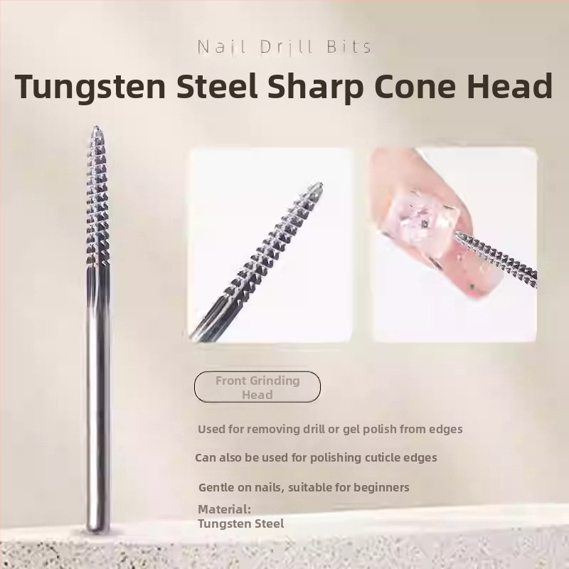 Σετ εργαλείων για γυάλισμα επιφάνειας νυχιών με κεφαλή από βολφράμιο χάλυβα και προεπεξεργασία αφαίρεσης επιδερμίδας