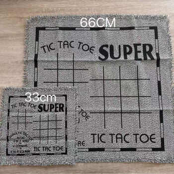 Set de jocuri de exterior 2 în 1 și 3 în 1: șah, dame, xiangqi și backgammon (Material: poliester-coton; Vârsta: 14+)