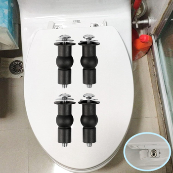 Șurub pentru capacul de la scaunul de toaletă M6, oțel inoxidabil, piuliță de expansiune din cauciuc, montaj superior, stil modern minimalist