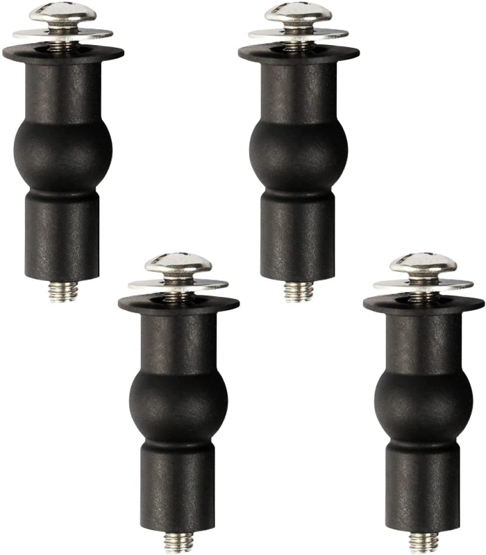 Șurub pentru capacul de la scaunul de toaletă M6, oțel inoxidabil, piuliță de expansiune din cauciuc, montaj superior, stil modern minimalist