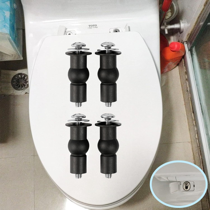 Șurub pentru capacul de la scaunul de toaletă M6, oțel inoxidabil, piuliță de expansiune din cauciuc, montaj superior, stil modern minimalist