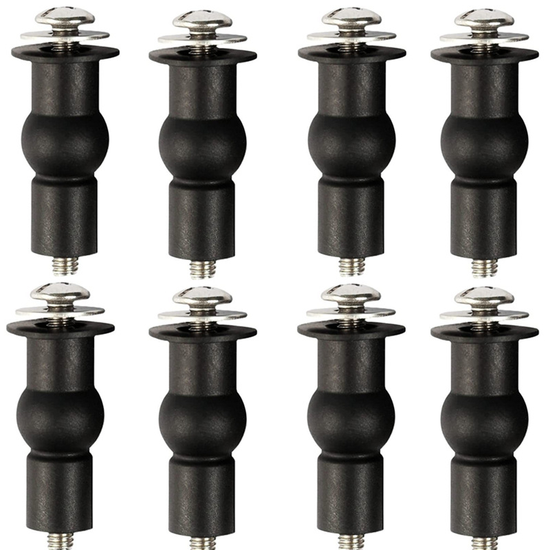 Șurub pentru capacul de la scaunul de toaletă M6, oțel inoxidabil, piuliță de expansiune din cauciuc, montaj superior, stil modern minimalist