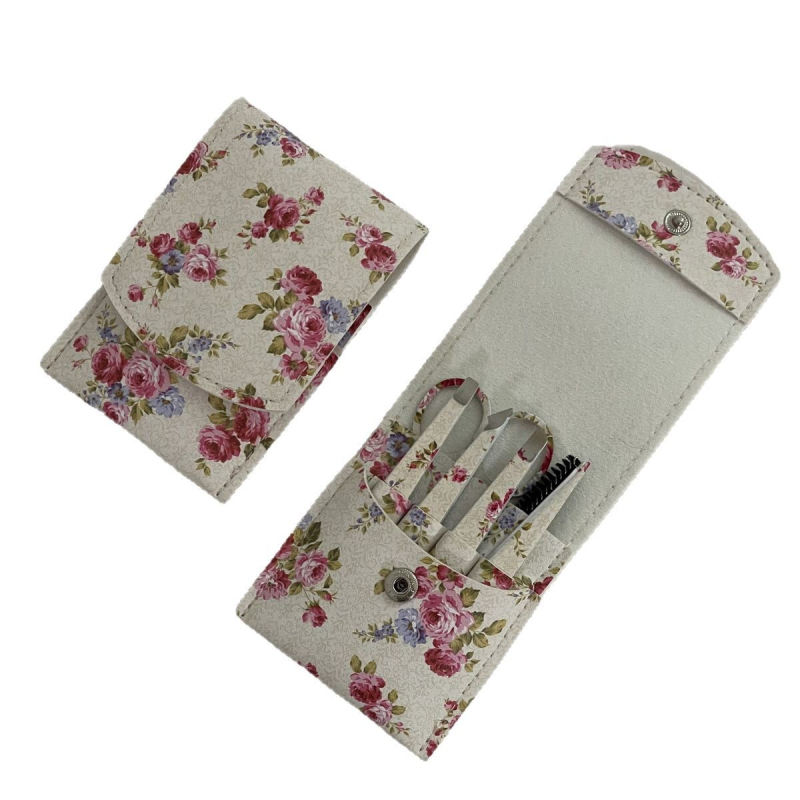 MR.NAIL Set de clipuri pentru sprâncene - oțel inoxidabil, include perie pentru sprâncene și foarfecă pentru sprâncene, fabricat în Yangjiang