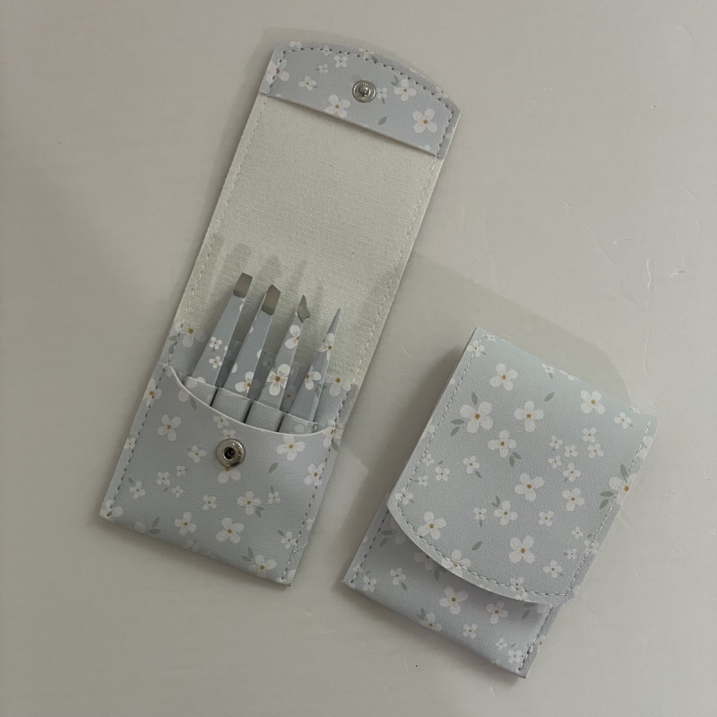 MR.NAIL Set de clipuri pentru sprâncene - oțel inoxidabil, include perie pentru sprâncene și foarfecă pentru sprâncene, fabricat în Yangjiang