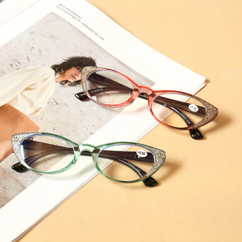 Naočale za čitanje s TAC lećama, pun okvir leptir oblik, književno-retro stil, pogodne za okruglo lice i dioptrije, proljeće 2025
