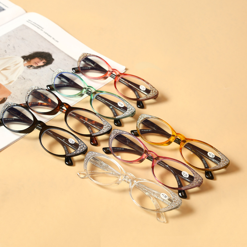 Naočale za čitanje s TAC lećama, pun okvir leptir oblik, književno-retro stil, pogodne za okruglo lice i dioptrije, proljeće 2025