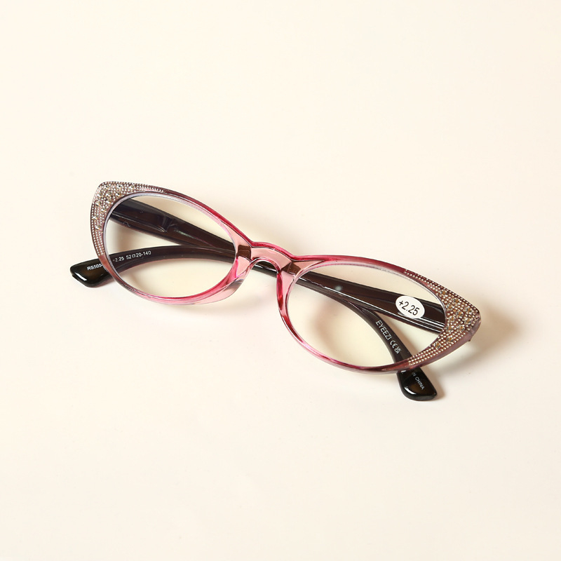 Naočale za čitanje s TAC lećama, pun okvir leptir oblik, književno-retro stil, pogodne za okruglo lice i dioptrije, proljeće 2025