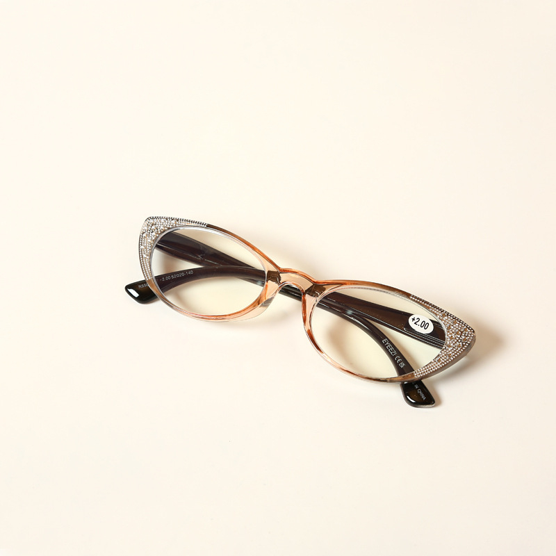 Naočale za čitanje s TAC lećama, pun okvir leptir oblik, književno-retro stil, pogodne za okruglo lice i dioptrije, proljeće 2025