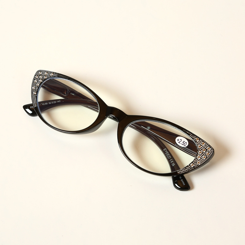 Naočale za čitanje s TAC lećama, pun okvir leptir oblik, književno-retro stil, pogodne za okruglo lice i dioptrije, proljeće 2025