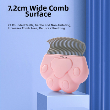Hrebeň na starostlivosť o domáce zvieratá s odstraňovaním blchy, ABS materiál, pre mačky a psy