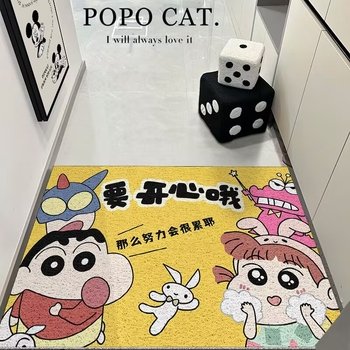 PVC prostirka za ulaz s crtanim motivom, pravokutnog oblika, ručno pranje, ulazni prostor, japanski stil