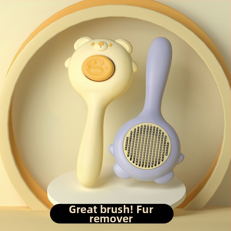 Hrebeň na odstraňovanie chlpov mačky a psa — jedným klikom odstránenie chlpov, masážny nástroj, PP materiál, Značka Awesome