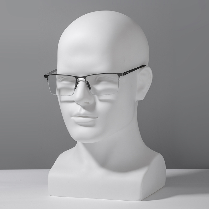 Naočale za čitanje s lećama protiv plavog svjetla, ultra lagane PC leće, metalni okvir s punim okvirom, za starije muškarce