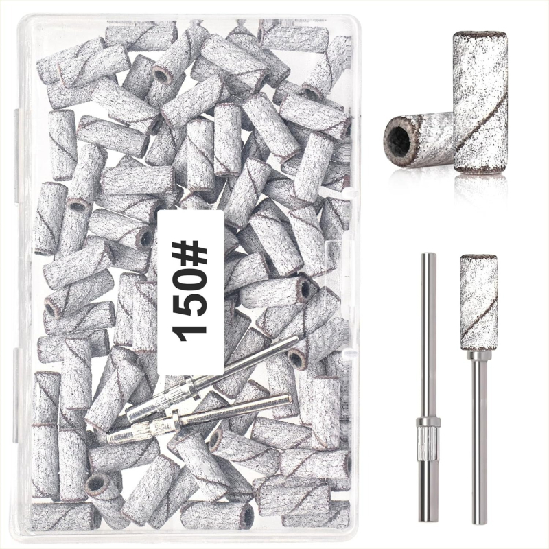 Μίνι κεφαλή λείανσης με δαχτυλίδι άλεσης για αφαίρεση gel βερνικιού και νεκρού δέρματος, αξεσουάρ μανικιούρ