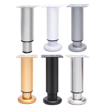 Picioare rotunde reglabile din aluminiu pentru mobilier – aliaj de aluminiu, Golden aoding, model 35 sus-jos, finisaj mat, stil modern minimalist