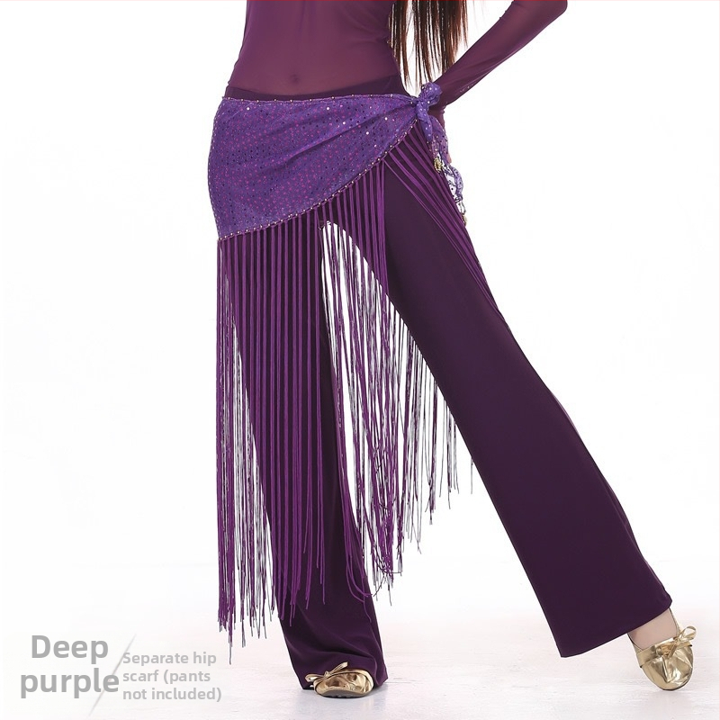 Bojtový pás s výšivkou — Indický tanečný kostým, trojdielna skúšobná sada, polyesterový materiál